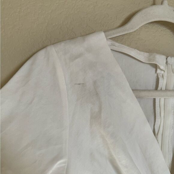 A.L.C Twist Front Mirren Mini Dress Sz 8 White - Picture 3 of 10